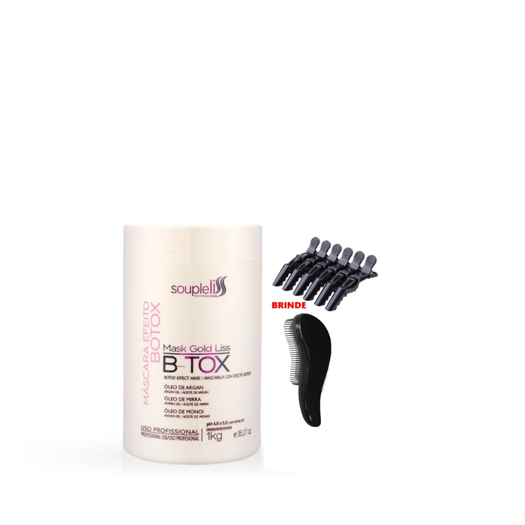 B-Tox Mask Souple Liss 01 KG Soupleliss Professional em Oferta na Shopee