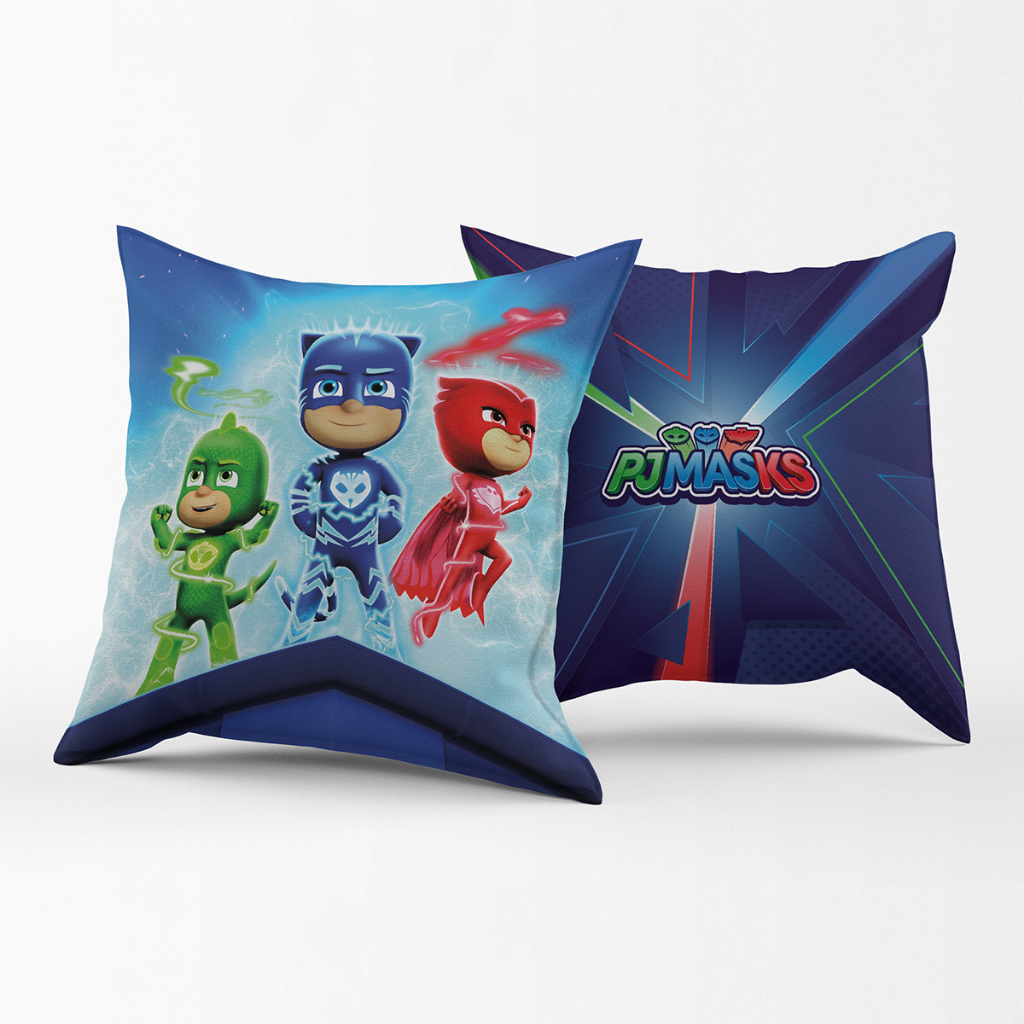 1 Almofada 40X40  Com Enchimento 40x40 Pj Masks LICENCIADO