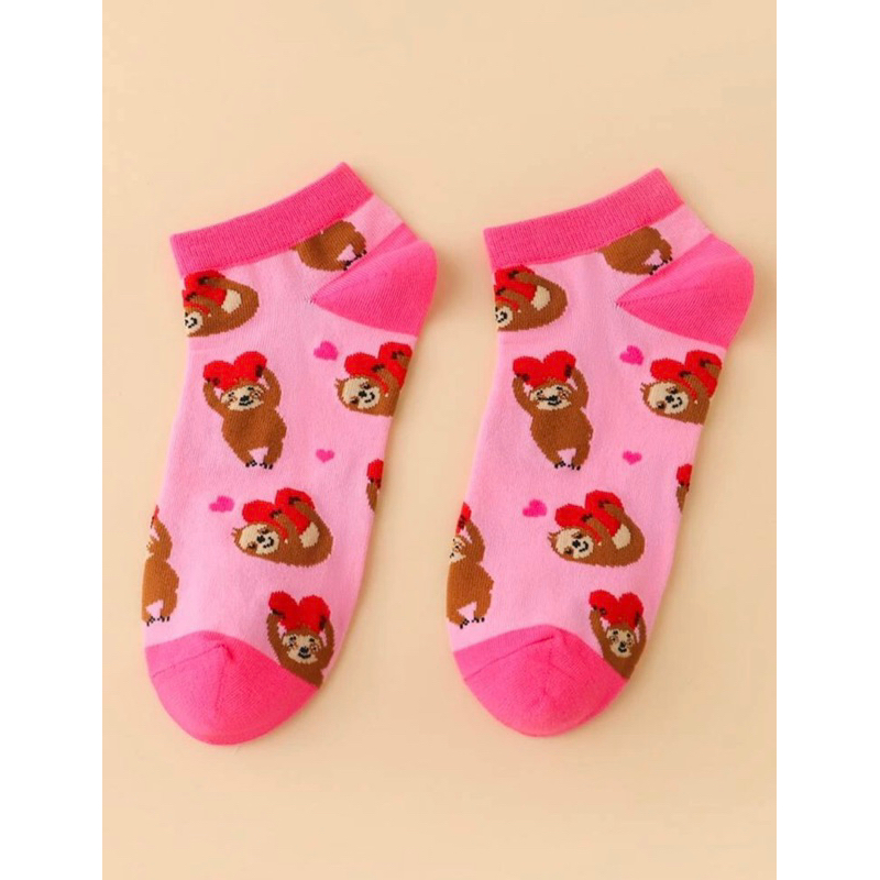 Par de meias feminino infantil estampado