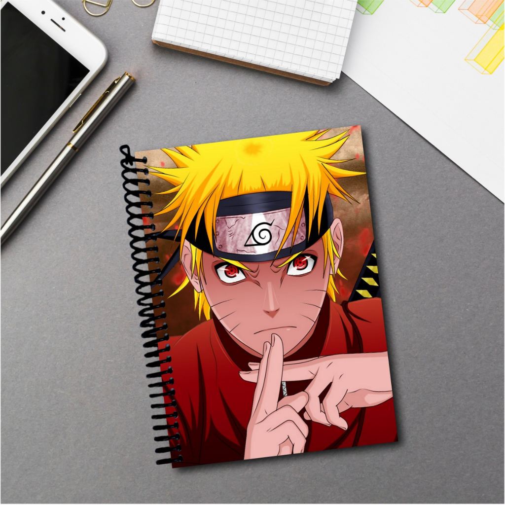Caderno Especial Naruto Anime Anotações Capa Dura 100 Folhas 15x21cm Naruto
