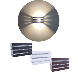 Arandela Externa Slim 2 Focos 3 Frisos Parede Muro Ar915