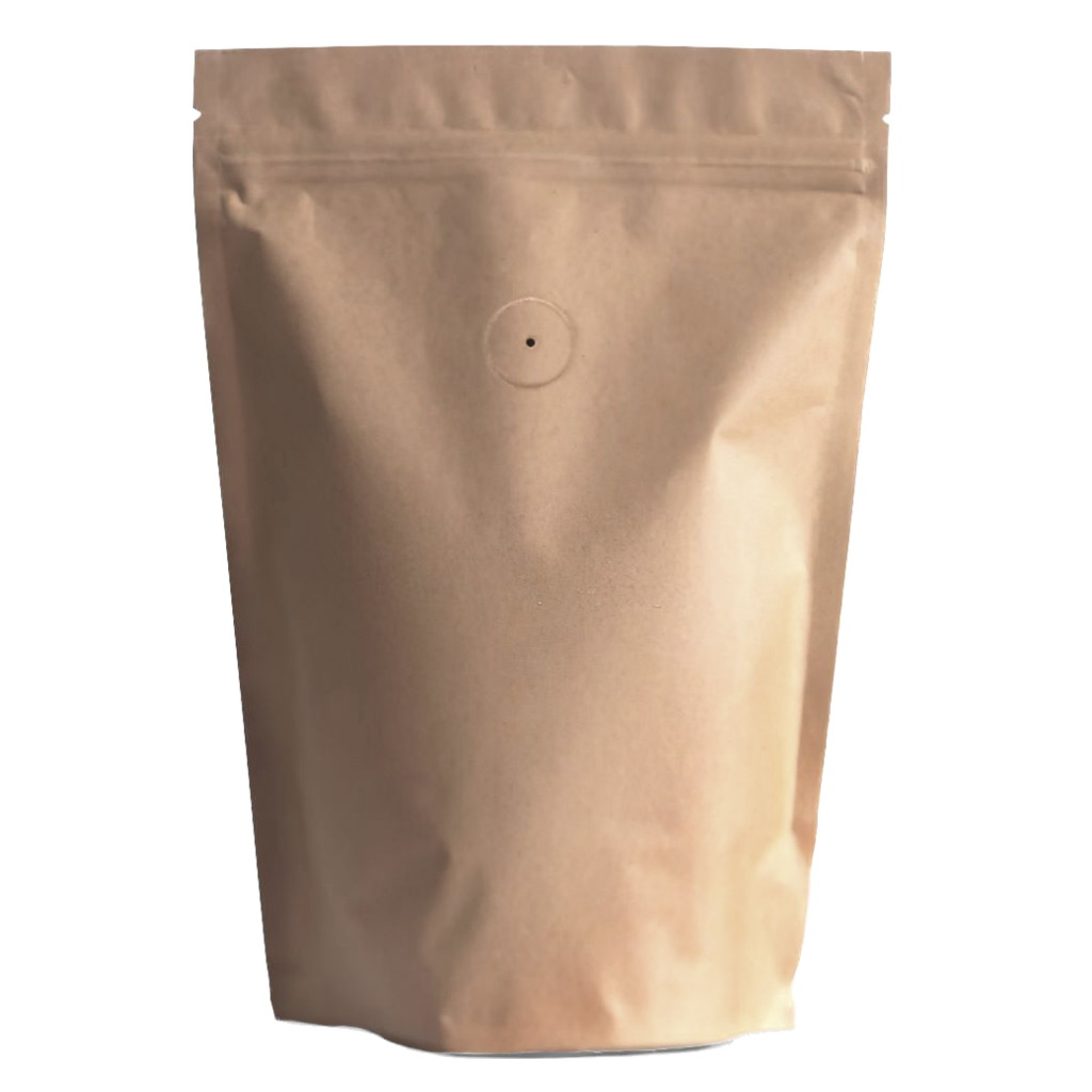 Embalagem Stand Up Pouch, Kraft, Com Zíper e Válvula Aromática (50unidades) em Oferta na Shopee