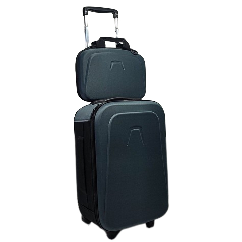 Mala De Viagem, De Bordo, Pequena 10kg Padrão ANAC 55X35X25  kit (Mala + Uma Pasta Nécessaire) Unissex.