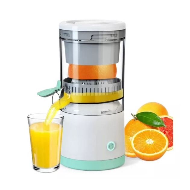 Espremedor Eletrico Portatil Frutas Citricas Suco de Laranja Recarregavel Potente