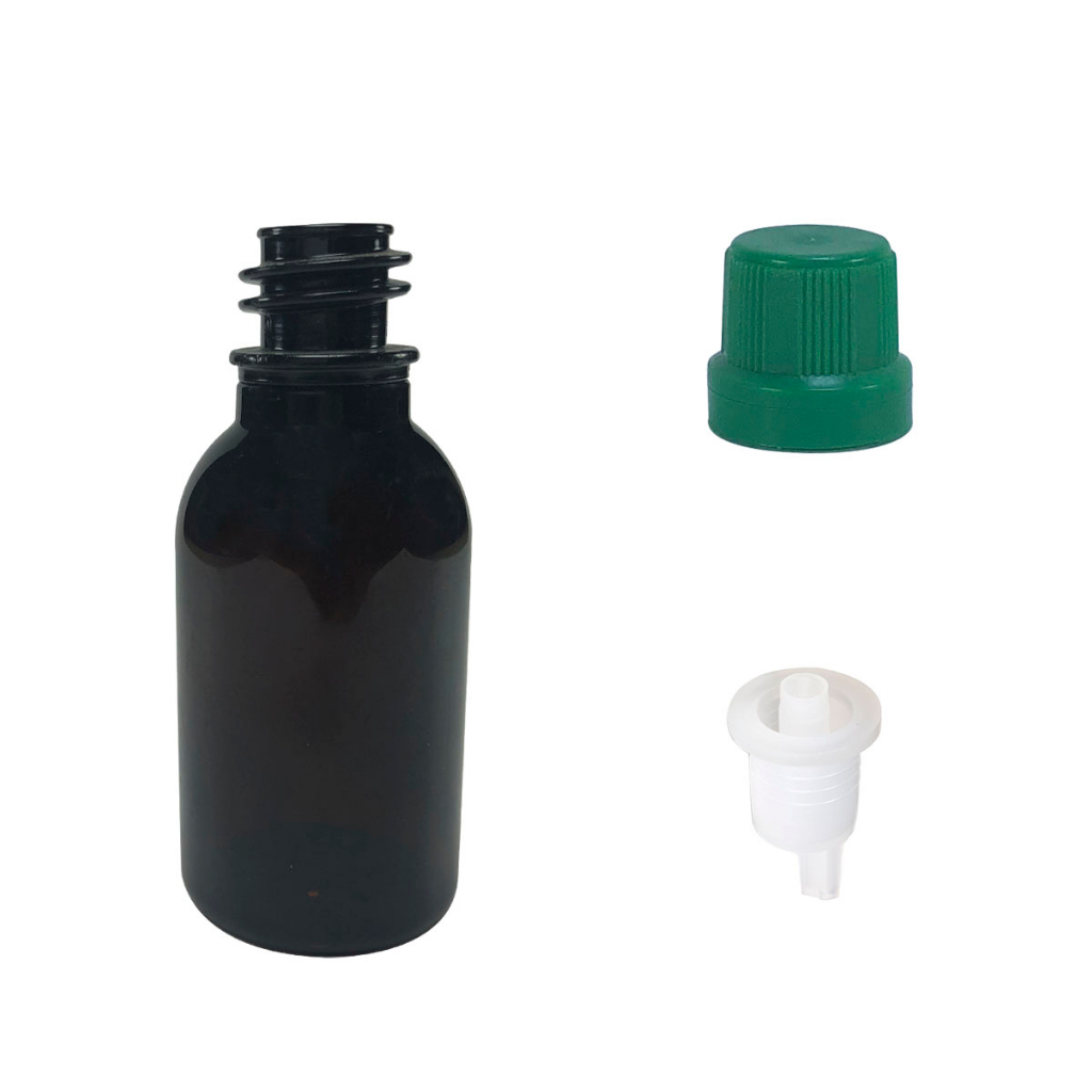 Frasco Em Pet Âmbar Com Batoque Gotejador 30ml (50unid) em Oferta na Shopee