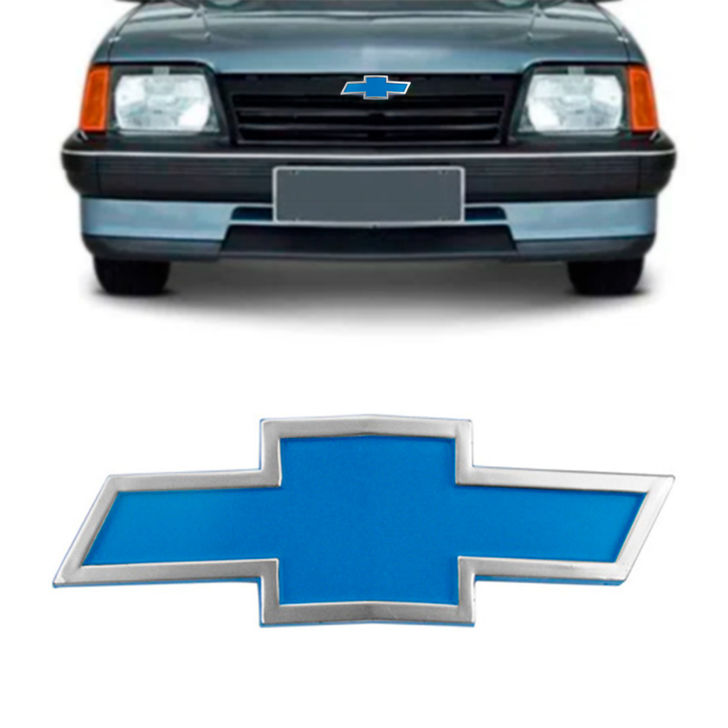 EMBLEMA Grade Monza GRAVATA Azul MONZA 1982 até 1990 AZUL GRADE FRONTAL Adaptavel Chevette