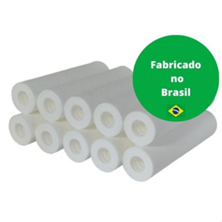 Kit 10 Refil de Polipropileno Para Filtro Cavalete, Caixa d