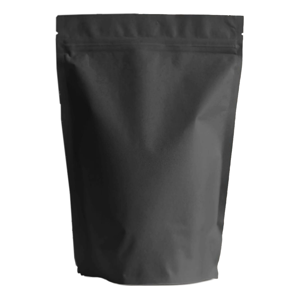 Embalagem Saco Stand Up Pouch Preto Fecho Com Zíper (pacote Com 200 Unidades)
