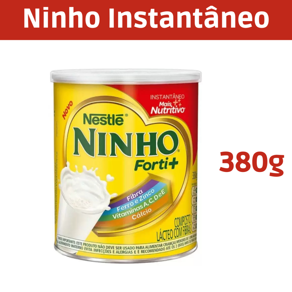Ninho Instantâneo Fort+ 380g - Leite em Pó