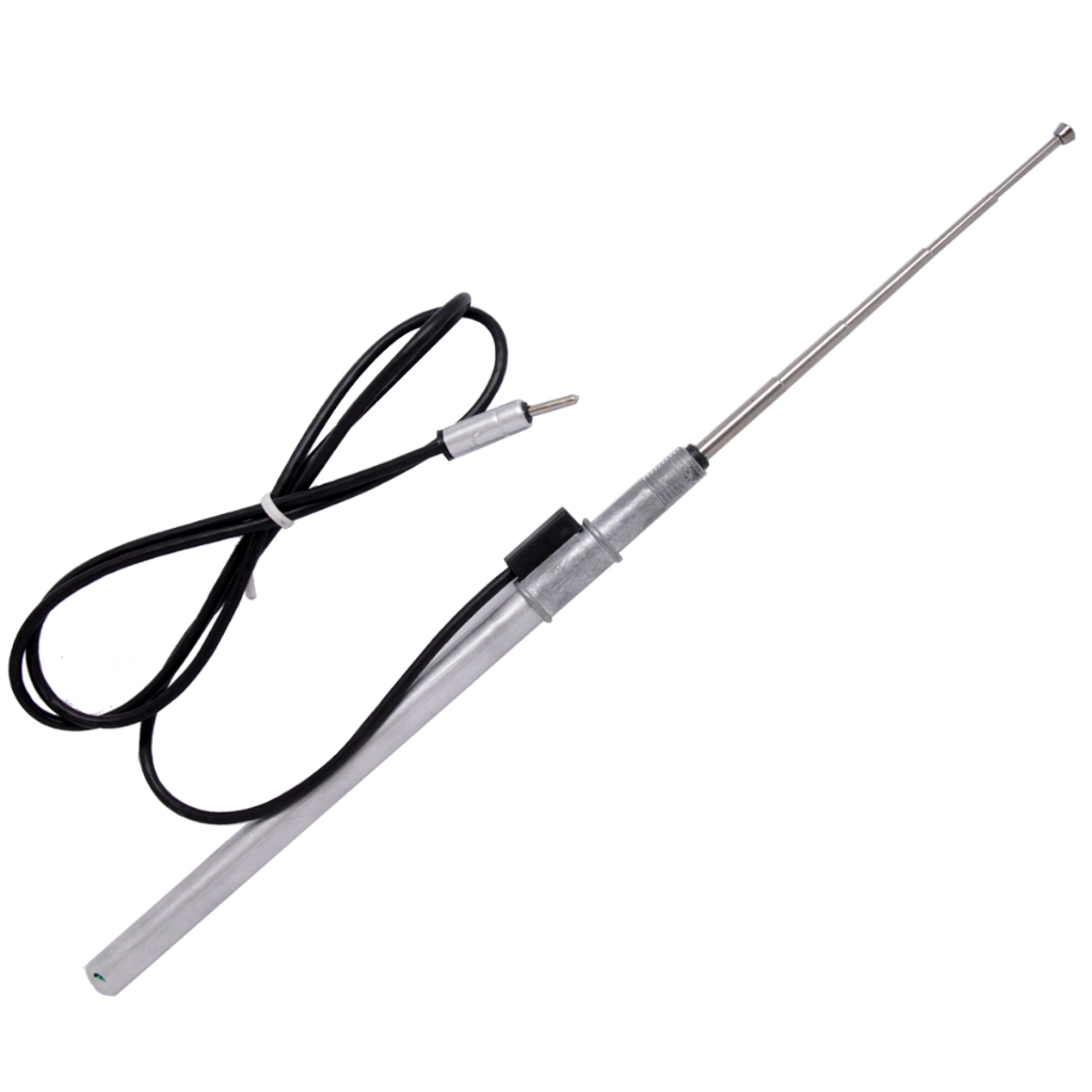 Antena Cromada Telescópica - 4 Estágios Com Cabo Universal em Oferta na Shopee