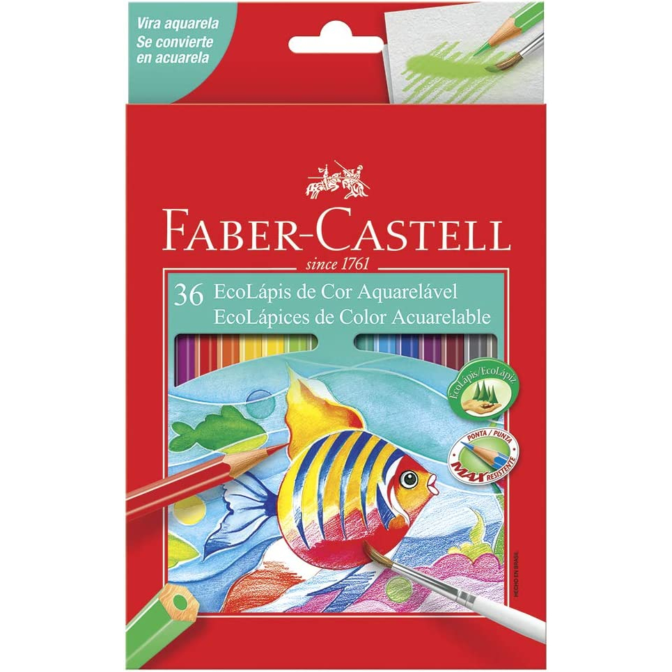 Lápis de Cor Faber Castell 36 Cores Ecolapis: Onde Comprar | BuscaProdutos