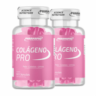 Kit 2x Colágeno para pele, unhas e cabelos, pote 60 cápsulas