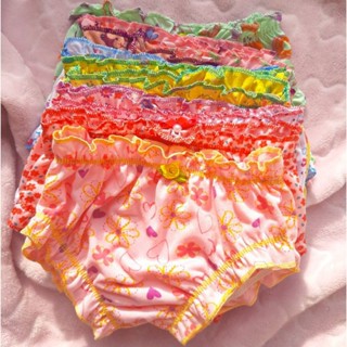 6 Calcinhas Infantil Menina Calcinha Frufru Estampada