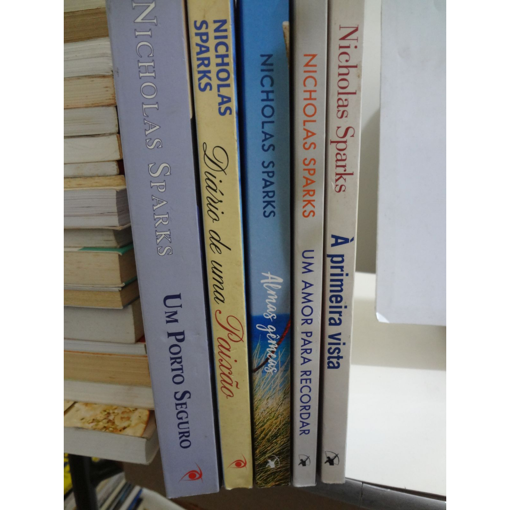 Livro Nicholas Sparks Almas Gêmeas Um Amor  Recordar Primeira Vista Casamento Guardião Porto Seguro