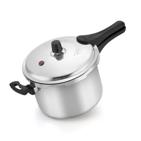 Panela de Pressão Polida 4,5 Litros Fechamento Externo ASJ - Certificado Inmetro