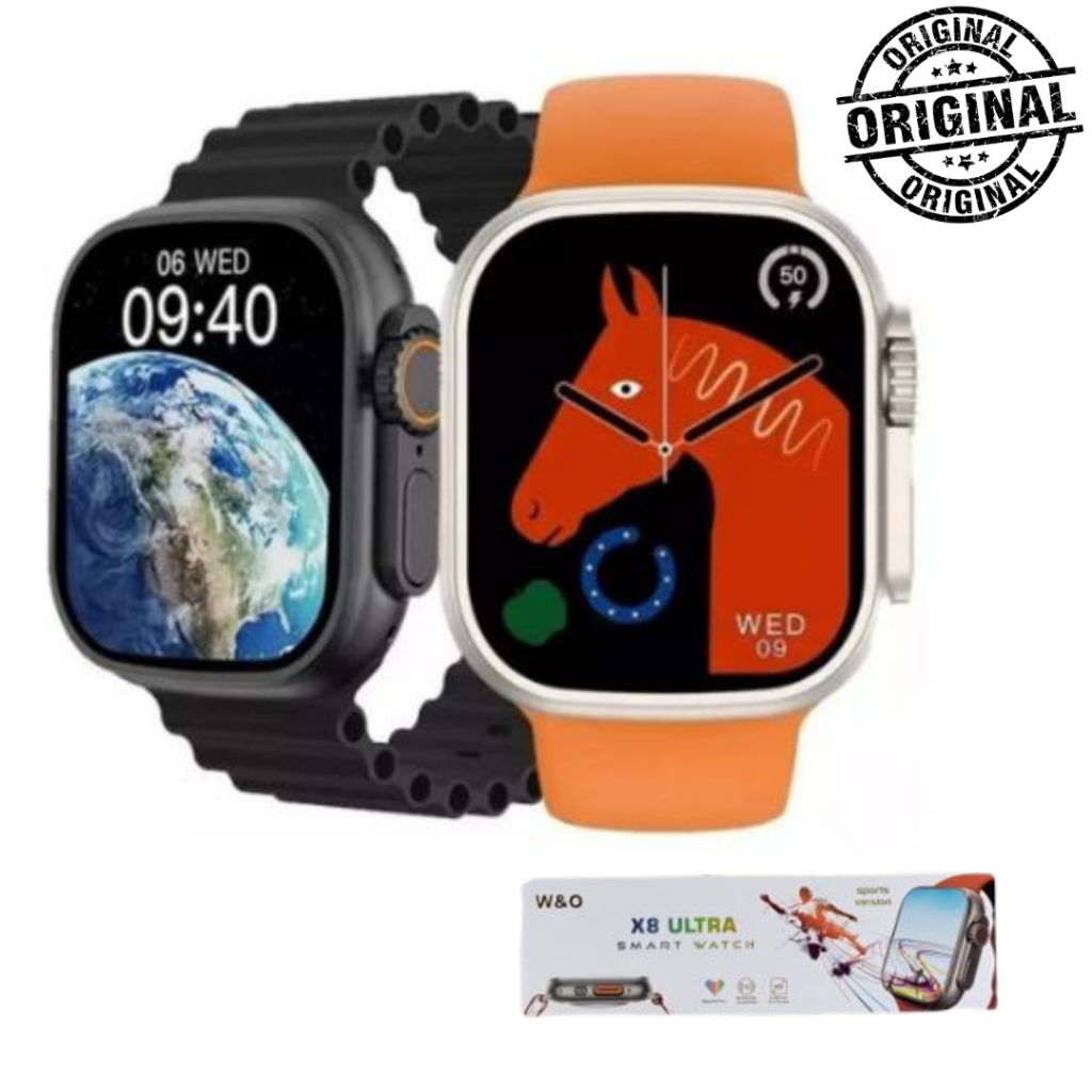 SmartWatch X8 Ultra Series 8 NFC Original - Relógio Inteligente Tela Infinita Bluetooth IWO Lançamento 2023 - Já no Brasil