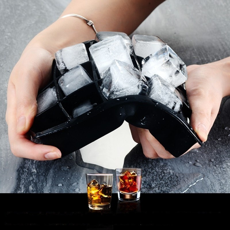 Forma De Silicone 4 Gelo Cubo Grande 4,8cm