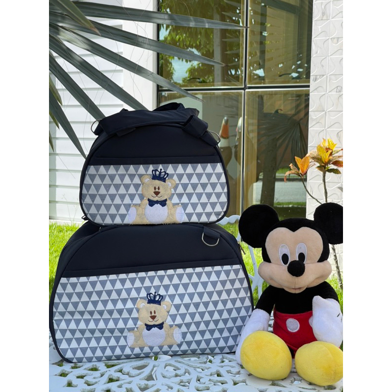 Bolsas maternidade de luxo kits com 2 bolsas