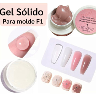 Gel Sólido De Alongamento Para Tips Powder Gel Cremoso - Real Love S
