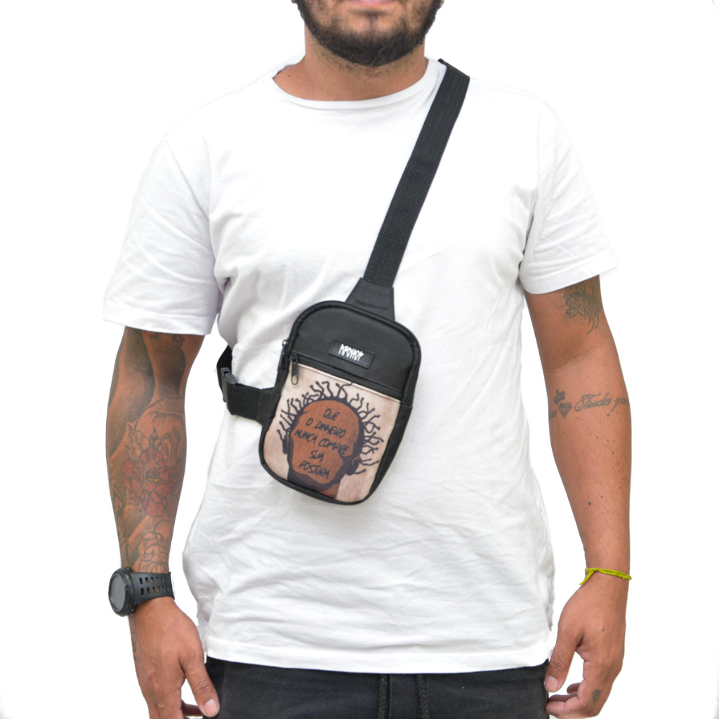 shoulder bag Rap chest bag transversal ombro sabotagem