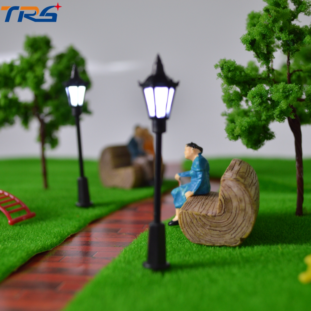 15 Mini Postes De Luz Led Praça Maquetes Terrário Modelismo Ferreomodelismo 7 Cm
