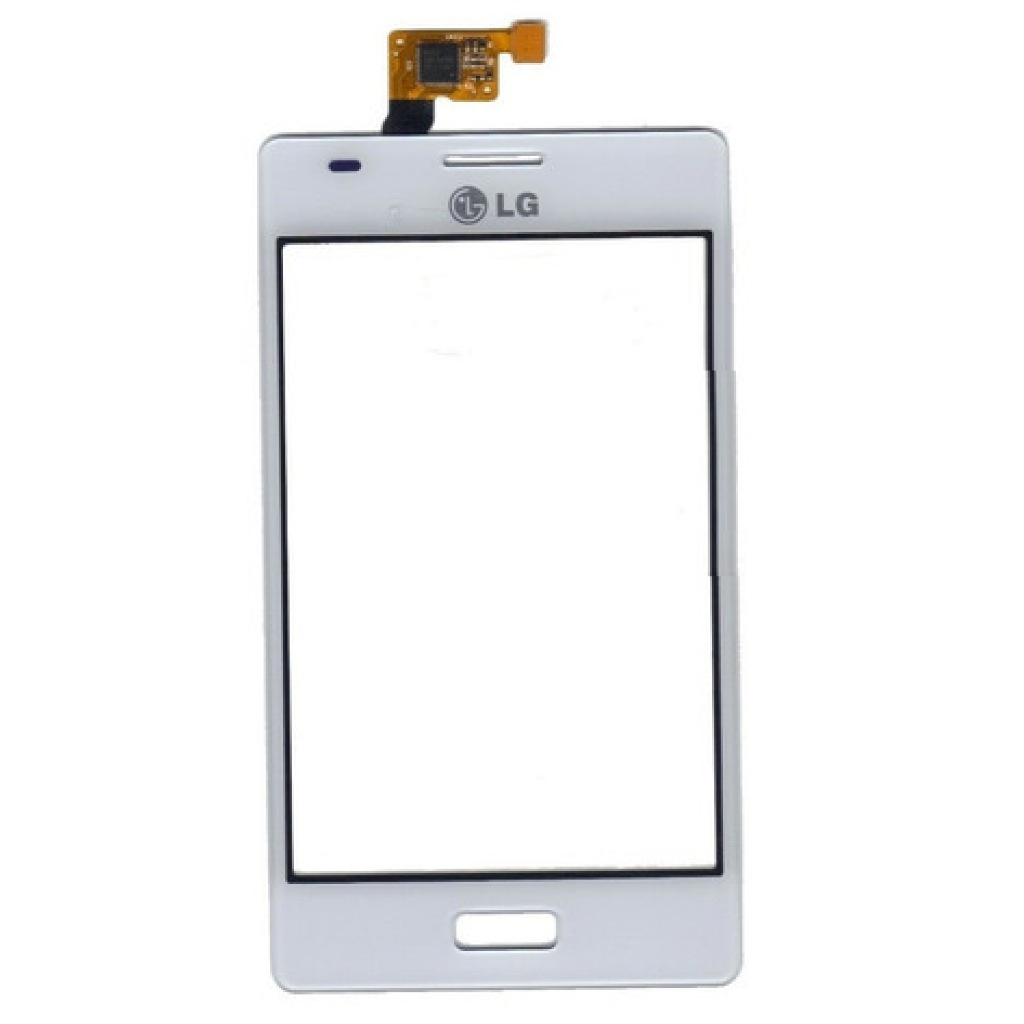 Peça Tela Vidro Touch compatível com LG L5 E610 / E612 - Branco