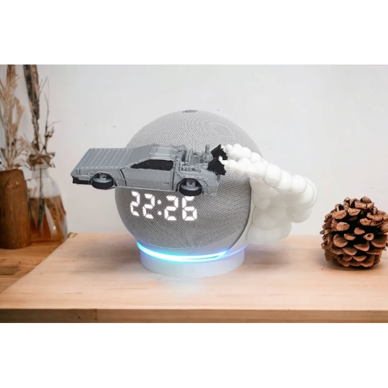 Suporte Alexa Echo Dot 4 ou Echo Dot 5 DeLorean De Volta para o Futuro - Presente, decoração