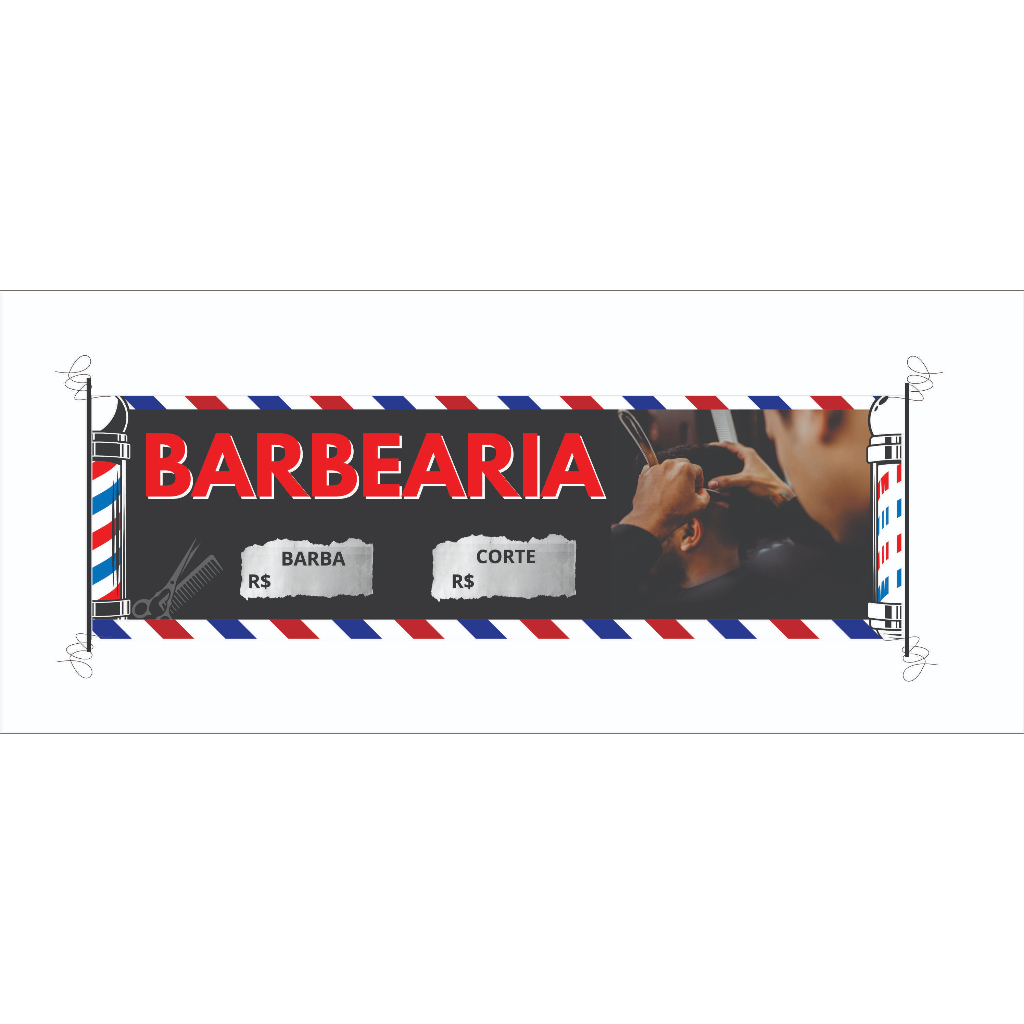 Faixa esticadinha BARBEARIA em Oferta na Shopee