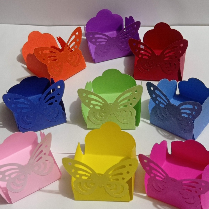 🦋 100 Forminhas de Doces Borboleta Luxo para Festa Jardim Encantado Princesa Decoração de Mesa Brigadeiro 🦋