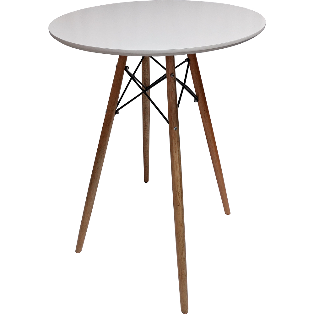 Mesa Bar Bistrô 70cm Base Eiffel 4 Pé Palito Redonda Reforçada Tampo MDF Circular Diâmetro Barzinho