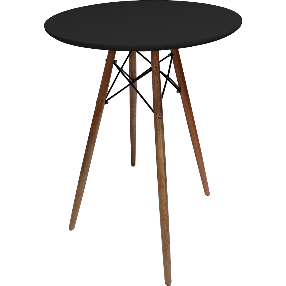 Mesa Bar Bistrô 60cm Tampo MDF Base Eiffel 4 Pé Palito Barzinho Redonda Reforçada Circular Diâmetro