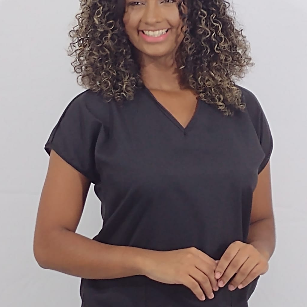 Scrubs Bata Blusa Uniforme Enfermagem Manga japonesa em Oferta na Shopee