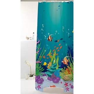 Cortina Box Banheiro Antimofo Peva 180x160cm C/ Ganchos em Oferta na Shopee