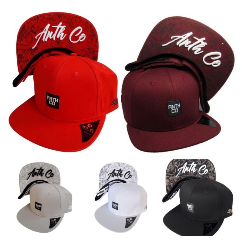 Boné Anth Co Original Aba reta FITÃO regulável anth co fox ajustável bordado boné masculino feminino unisex regulagem
