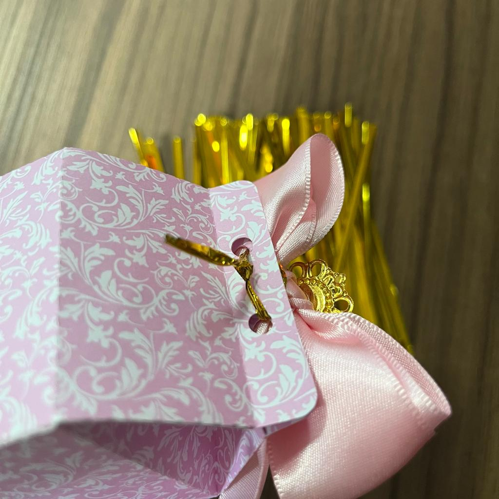 Fecho Lacre Metalizado Araminho Amarrilho 100un em Oferta na Shopee