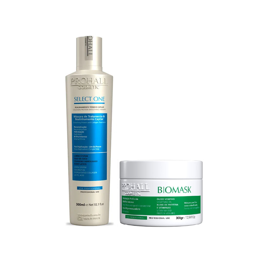 Progressiva Prohall 300 Ml + Biomask Prohall Mascara 300gr