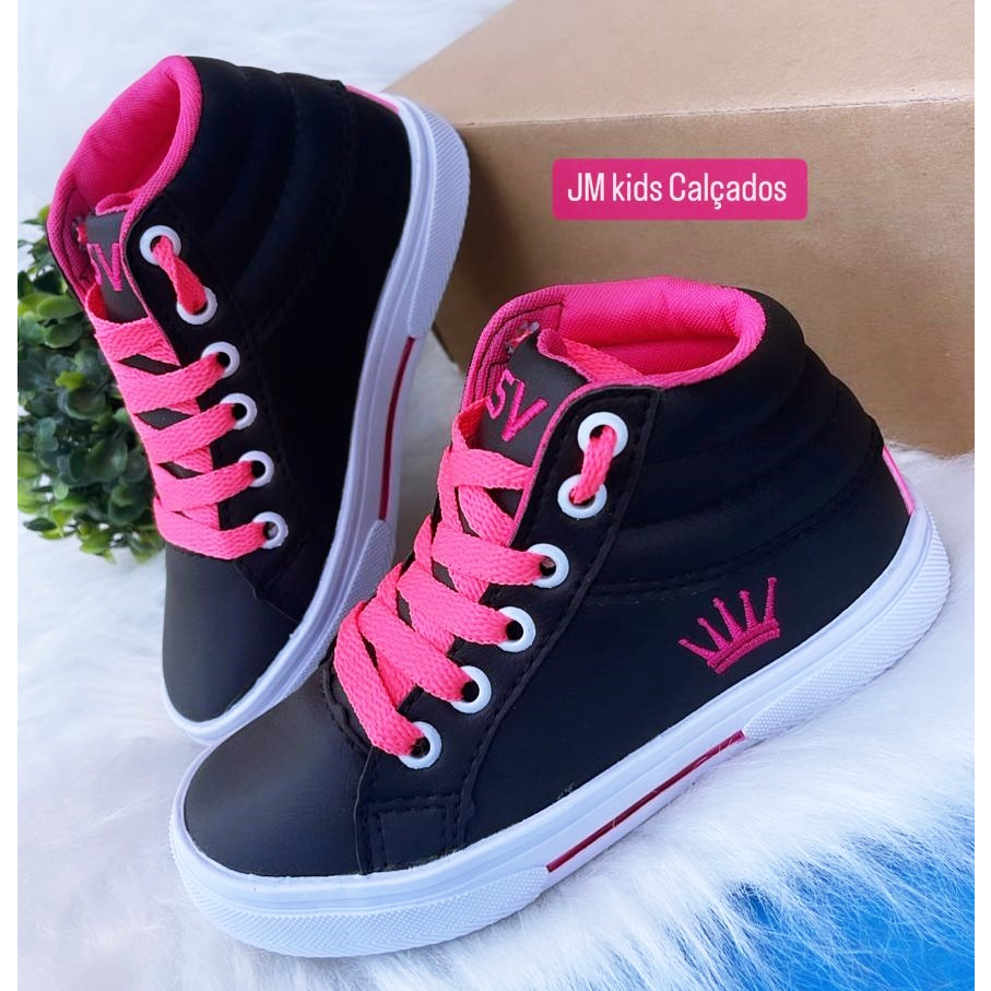 TENIS BOTINHA  CANO ALTO INFANTIL  SKATISTA ESCOLA TREINO MENINO MENINA REF.6