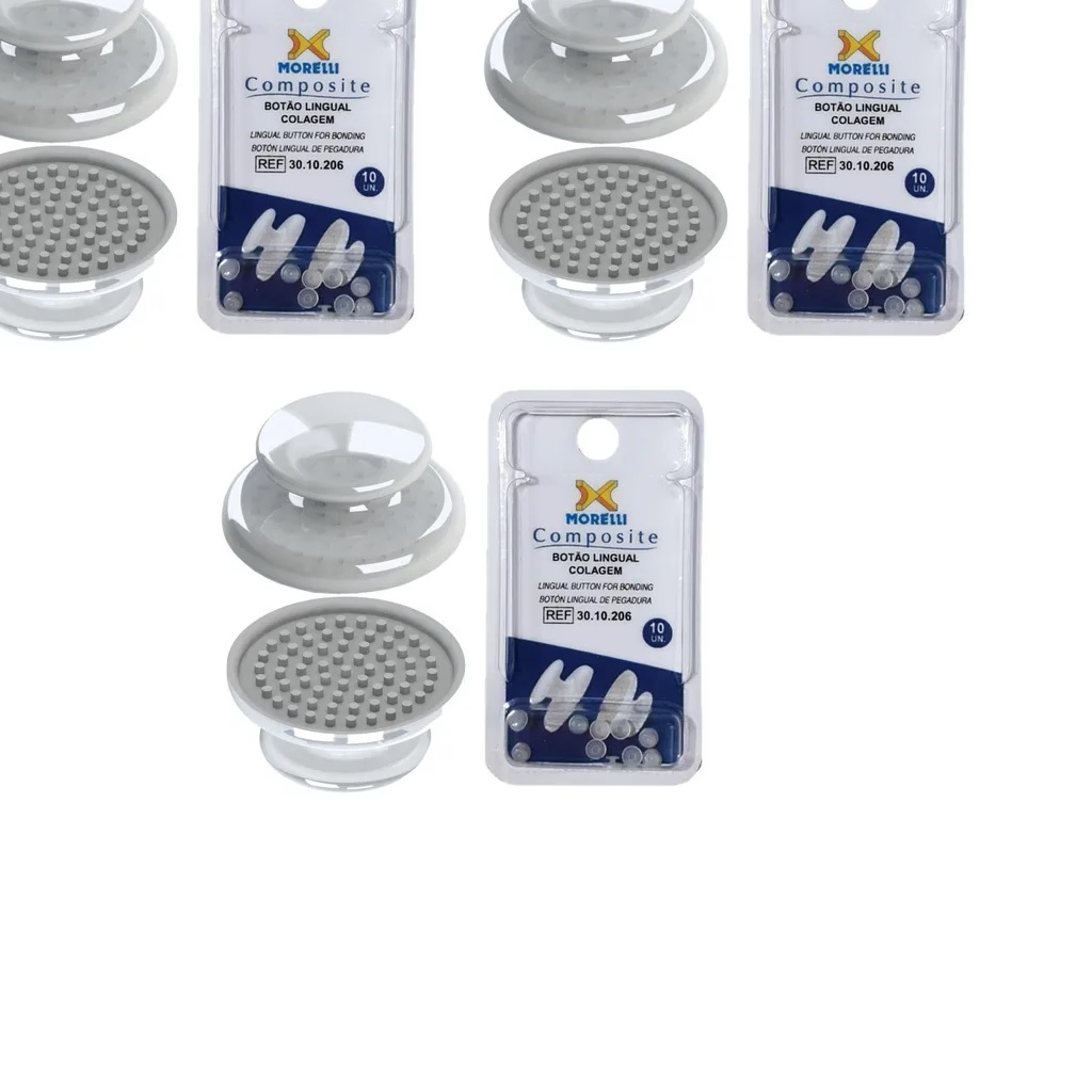 Botão Lingual Para Colagem Uso Ortodontia, Podologia kit com 30 Un em Oferta na Shopee
