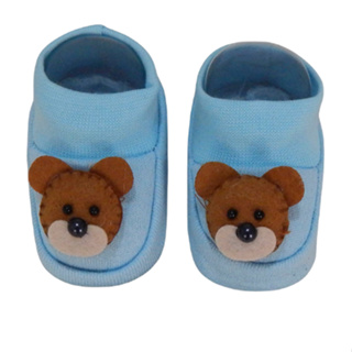 Sapatinho Bebê e Infantil  Tipo Pantufa Meia Menino Tema de Ursinho em Oferta na Shopee