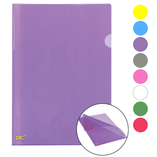 KIT 05 Pasta A4 22 x 30 cm de Plástico Colorida com Abertura em L - DAC em Oferta na Shopee