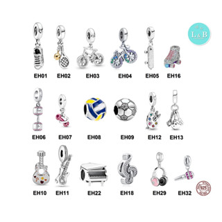 Berloques ESPORTES E HOBBIES em 100% Prata S925 para pulseiras modelo Pandora ou Vivara