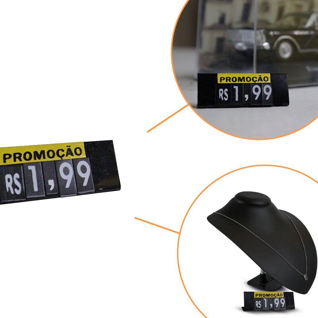 Porta Preço Etiqueta Magnética Imã Suporte Base Pequena para vitrine em Oferta na Shopee