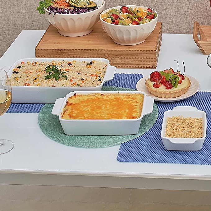 TRAVESSA PORCELANA C/ ALÇA BASIC BRANCO - LYOR