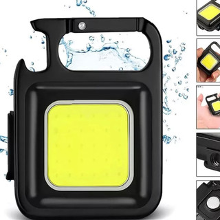 Lanterna LED COB Multifuncional USB Recarregável Mini Chaveiro Luz Resistente Agua/Multifuncional USB Recarregável COB Lâmpada De Trabalho/Mini Chaveiro Levou Luz Para Outdoor Camping Pescaite Lanterna De Segurança