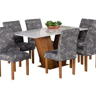 Kit 6 capas para cadeira malha grossa resistente varias cores em Oferta na Shopee