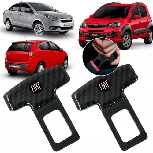 Par Trava Fivela Cinto Anti Som Uno Grand Siena Novo Palio Novo