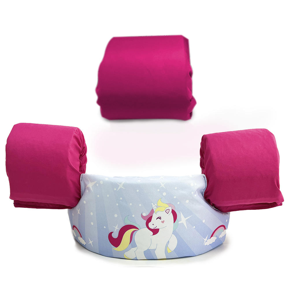 Boia Colete Salva-vidas Infantil Com Boia Auxiliar Unicornio