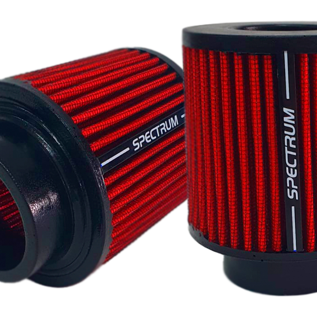Filtro de Ar Esportivo Spectrum Duplo Fluxo Preto- 52mm (2 polegadas)