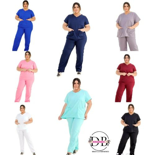 Pijama Uso Profissional Hospital Clinica Pijama Cirúrgico Uniforme Hospitalar enfermagem P ao EXG 10
