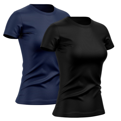 Kit 2 Camisetas Dry Fit Femininas Esportivas Proteção UV 50+ Corrida Caminhada em Oferta na Shopee